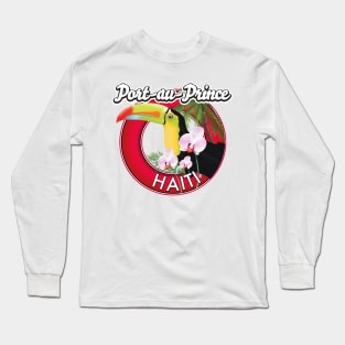 Port-au-Prince haiti logo Long Sleeve T-Shirt